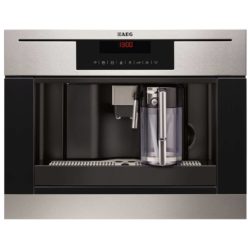 AEG PE4543-M Fully-Automatic Built-In Compact Coffee Machine in Anti-Fingerprint  Stainless Steel